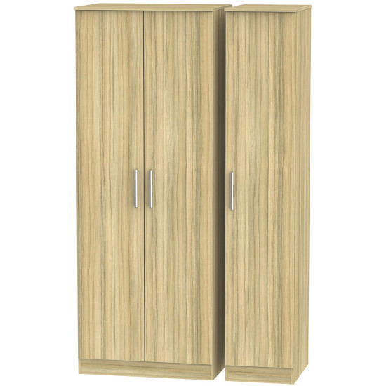 Contrast Tall 3 Door Wardrobe